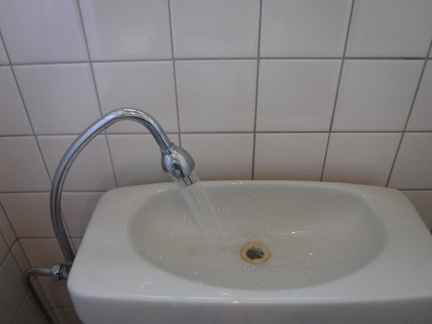 簡易水洗トイレの給水量に問題無し