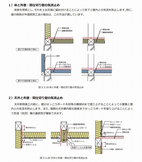 省エネ住宅に欠かせない「気流止め」として