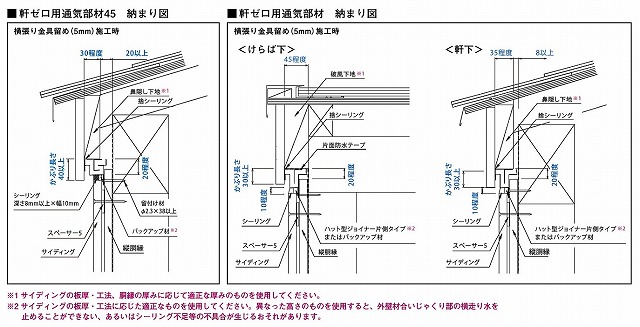 外壁通気部材の紹介として